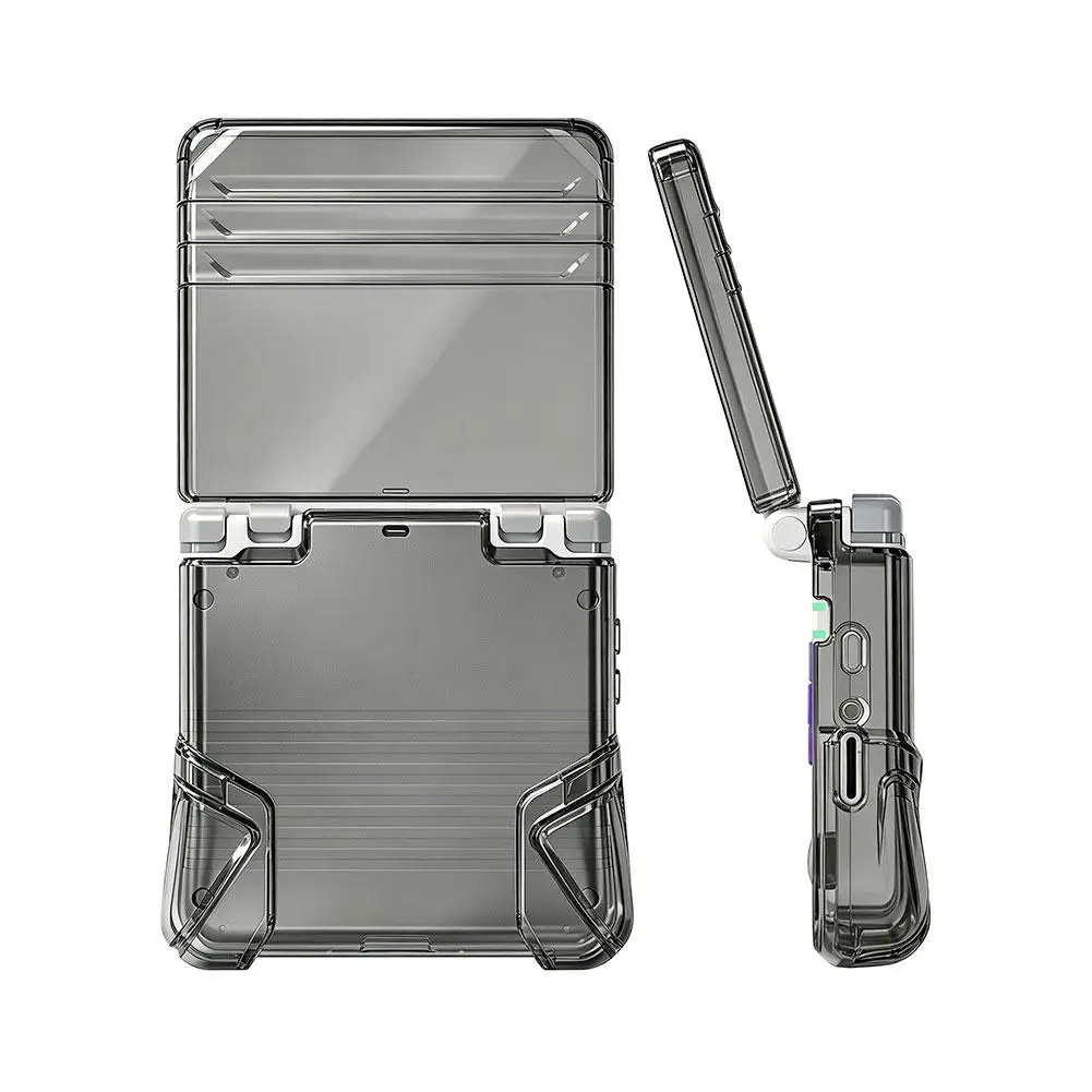 For ANBERNIC RG-34XX SP Rotate Console Transparent Soft Silicone Protective Case Clear Black TPU Cover Shell Gaming Accessories