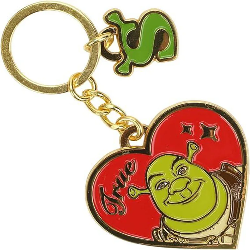 New Monster Shrek Heart Keychain