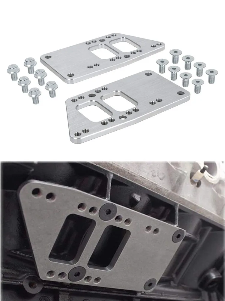 Suitable for Chevrolet General Motors LS exchange motor bracket mounting adapter aluminum plate compatible with LS1 - L99 engine