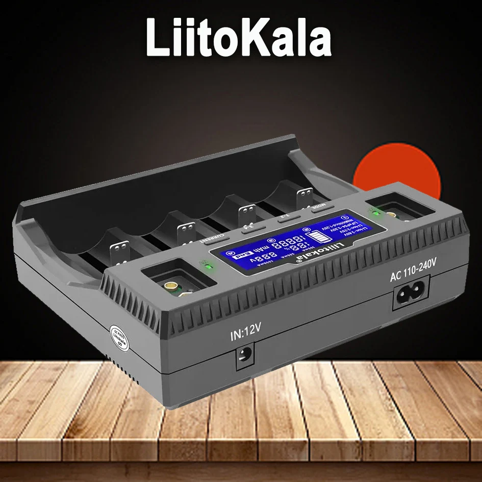 Liitokala Lii-D4XL Battery Charger for 18650 D NiMH LiFePO4 Li-ion 3.7V 1.2V 3.2V 9V 26650 14500 26700 18350 AA AAA image 4