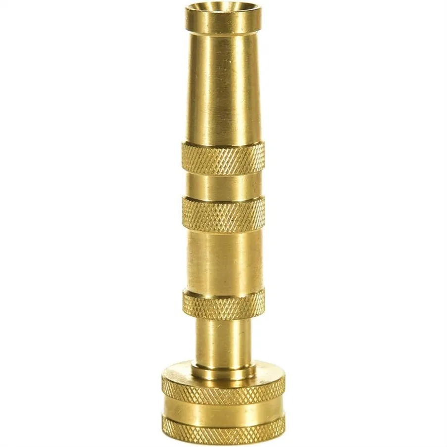 

Adjustable Brass Hose Nozzle with Jet Sweeper Function, Heavy-Duty Garden Sprayer for Efficient Watering