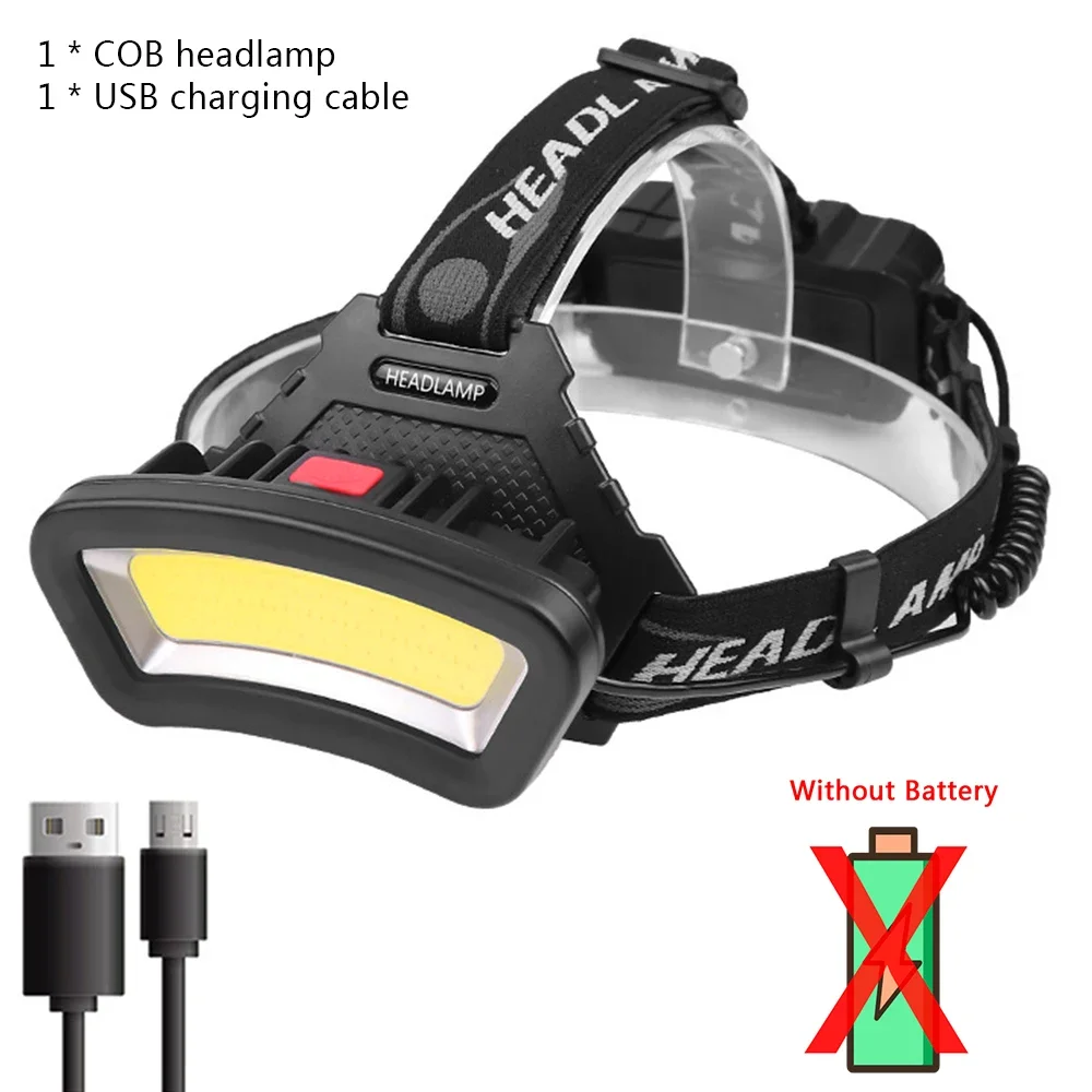 LONGRIVER COB LED Headlamp Black 4