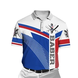 Profession Barber 3D Printed Short Sleeve Polo Shirts For Men Clothes Hairdresser Cosplay POLO Shirt Uniform Jersey Male Y2k Top