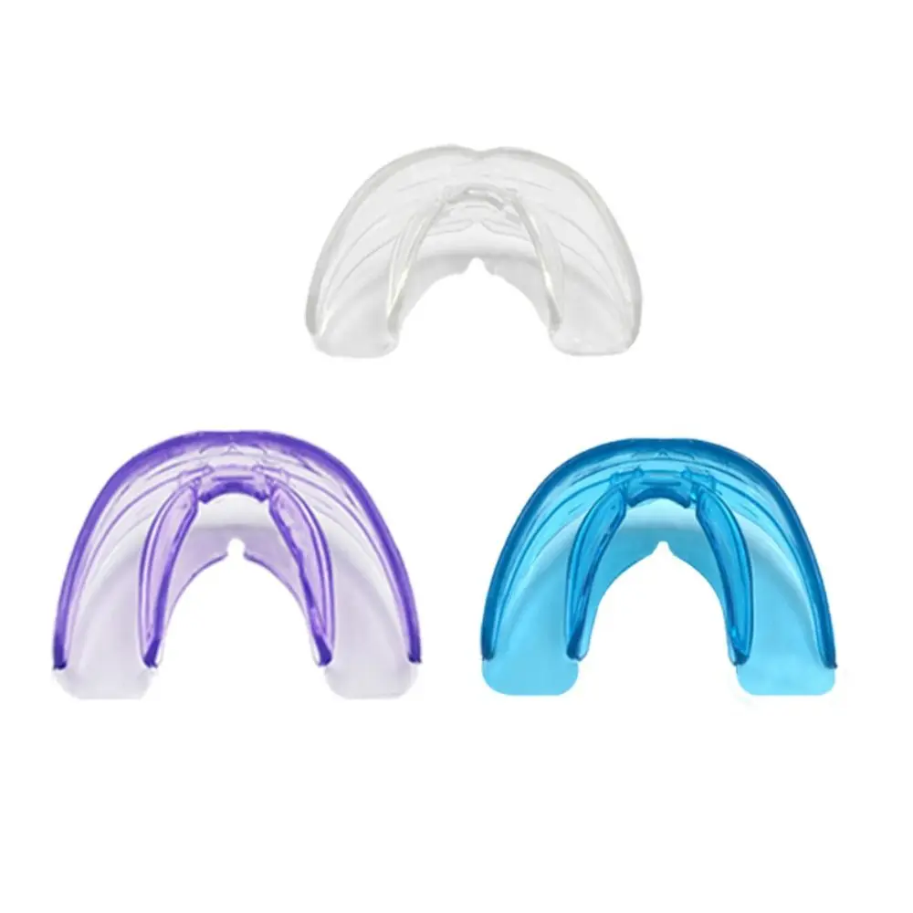 

Blue Purple Pink Teeth Protection Sports Safety Silicone Professional Rugby Mouth Guard Adult Kids