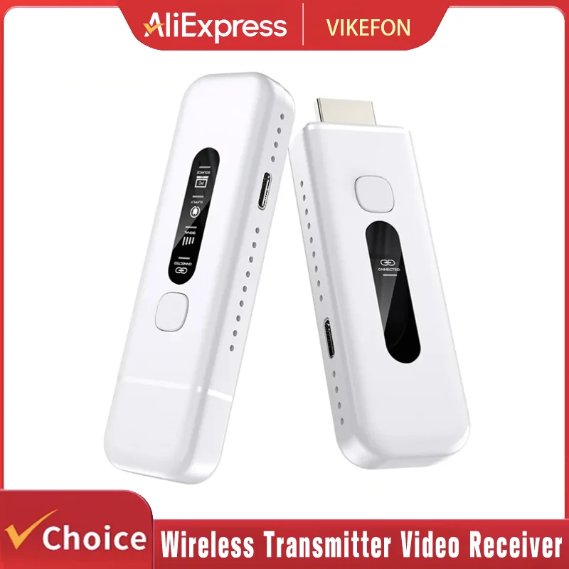 

50M 1080P 60Hz Video Audio Transmitter Receiver Extender Display Adapter Wireless HDMI-Compatible From PC to Projector&Monitor