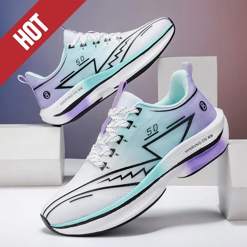 

Profession Running Shoes CarbonBoard Marathon Men Sports Fitness Tenis Lightweight Womens Comfortable Athletic Antiskid Sneakers