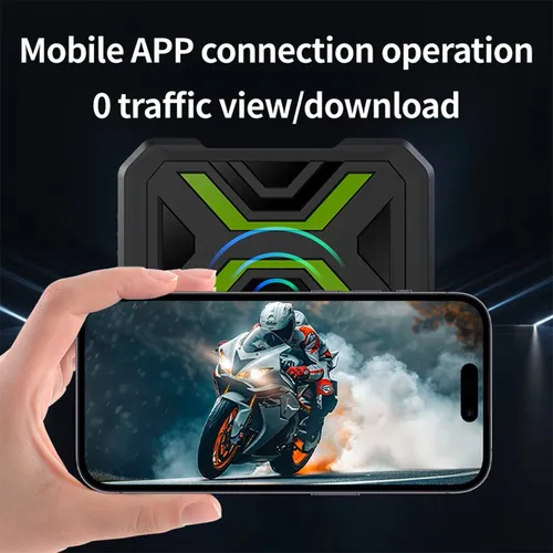 Imagen 2 del producto JIUYIN Dual 1080P motocicleta DVR cuerpo completo impermeable Moto cámara WiFi Dash Cam frente trasero grabadora de vídeo de conducción caja negra