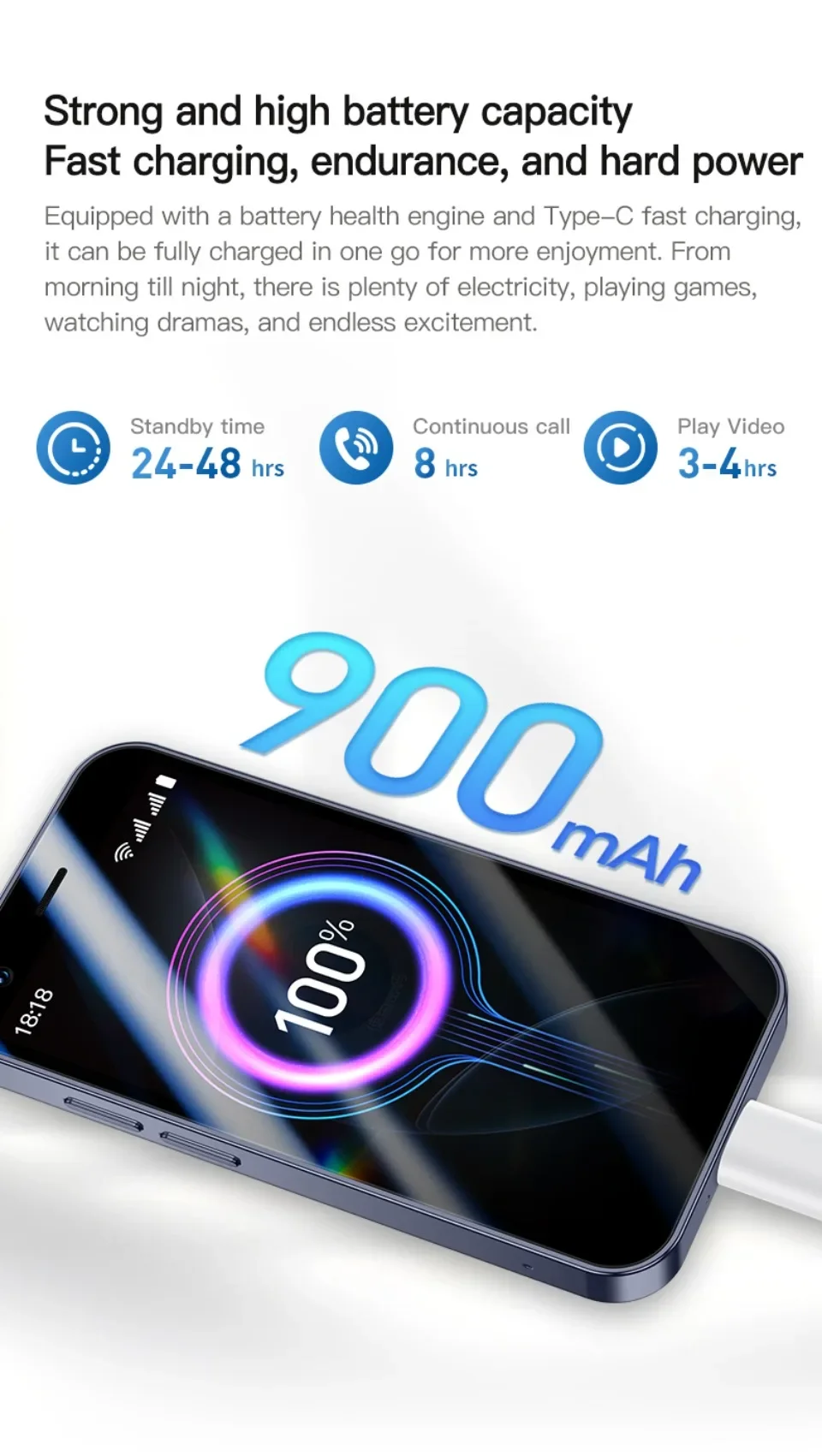 ONEMYTH A17 3G Mini Smartphone Android 8.1 Dual SIM Standby 3.0 Inch HD Mobile Phone 2GB+16GB 900mAh Small Original Cell Phone