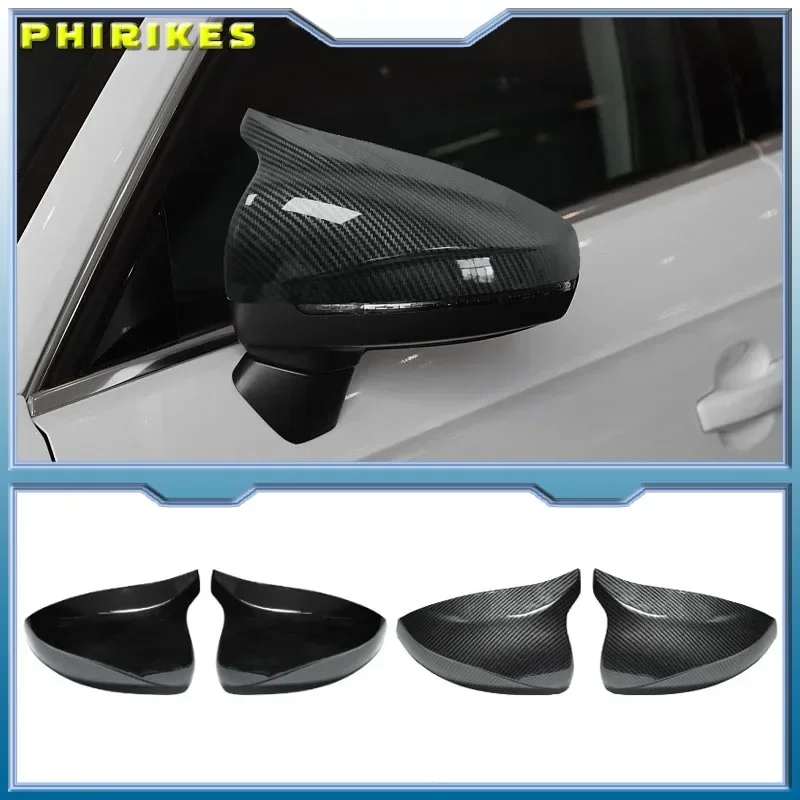 

For Audi A3 8V S3 RS3 2014 2014-2020 Mirror Cover Non Lane Assist Real Carbon Fiber Car Rear View Cap Rearview Shell Replacement