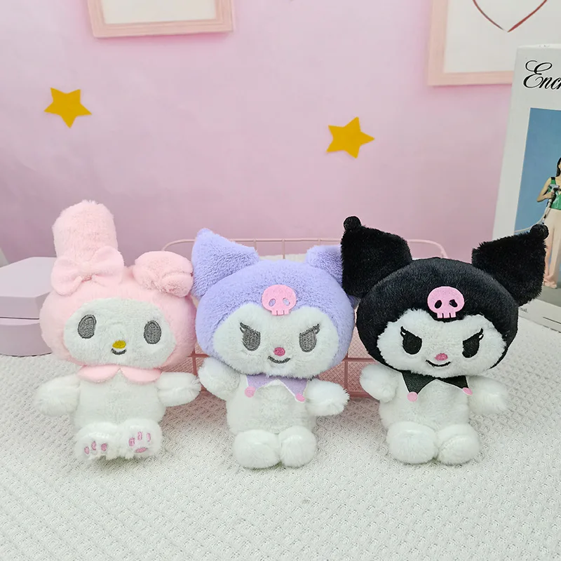 Cartoon Cinnamoroll Plush Jeychains My Melody Sanrio Peluche 쿠로미 Keychain Juguetes Novedosos Para Niños 2023 Brinquedos Infantil