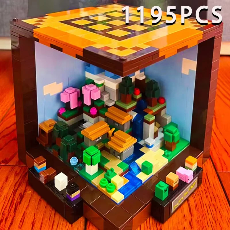 

Новинка 2025 года, 1195 шт., настольная игра для рукоделия, модель, строительные блоки, игрушки для детей, подарки на день рождения, Рождество