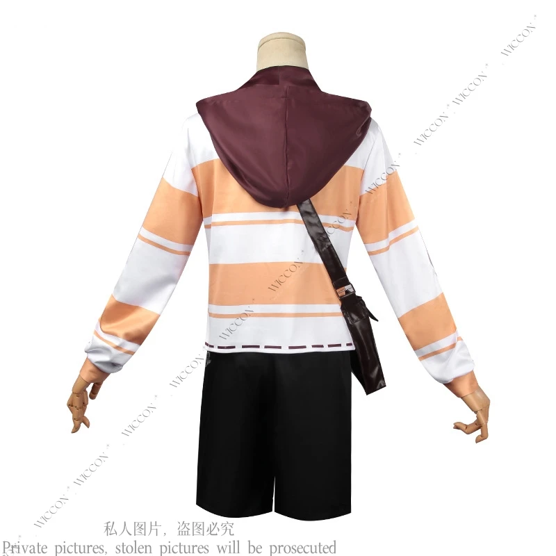 Victor Grantz Cosplay Costume, Identidade do jogo V, Carteiro Hat Bag, RPG de batalha, Roupas de Carnaval de Halloween