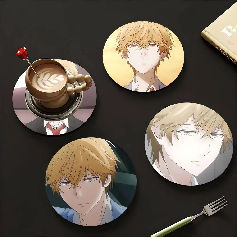 1pc Asaya Hasekura Anime Characters Wooden Coaster Colour Printing Cup Mat Home Desk Decoration Gifts