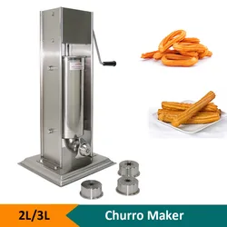 Macchine per Snack commerciali macchina per Churros spagnola 2L/3L manuale in acciaio inossidabile Churros Maker