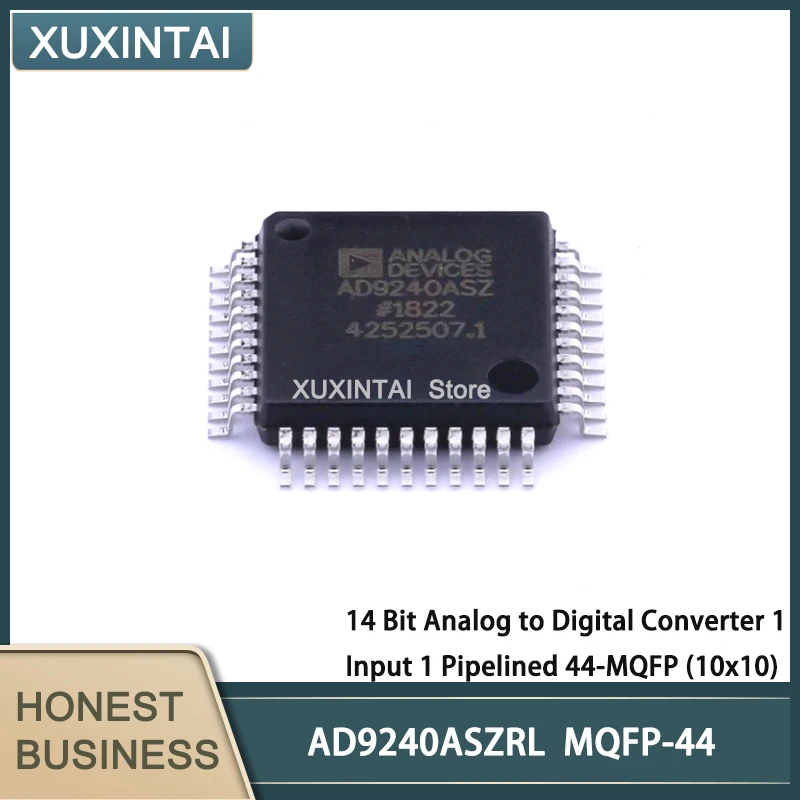 

5Pcs/Lot New Original AD9240ASZRL AD9240 14 Bit Analog to Digital Converter 1 Input 1 Pipelined 44-MQFP (10x10)