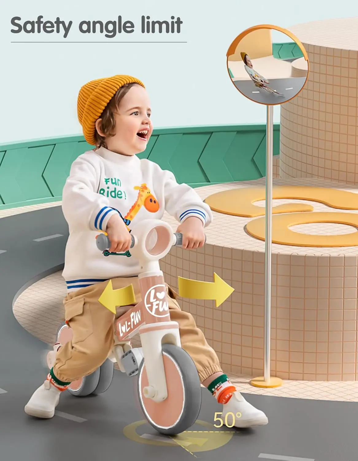 Baby Balance Bike for 1 2 Year Old Boys Girls Gift, 4 in 1 Kids Tricycle for Toddlers 1-3 with Easy Assembly Removable Pedal