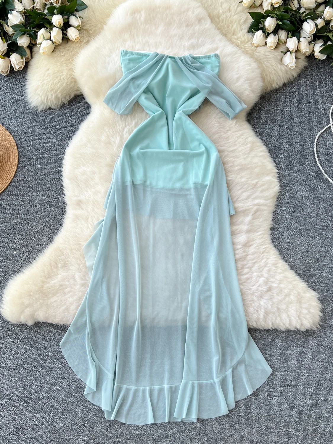 Summer Pure Desire Sle Gonna longuette a trapezio a vita alta Dr da donna Svel Wrap Ne Design Vaion Casual Dr