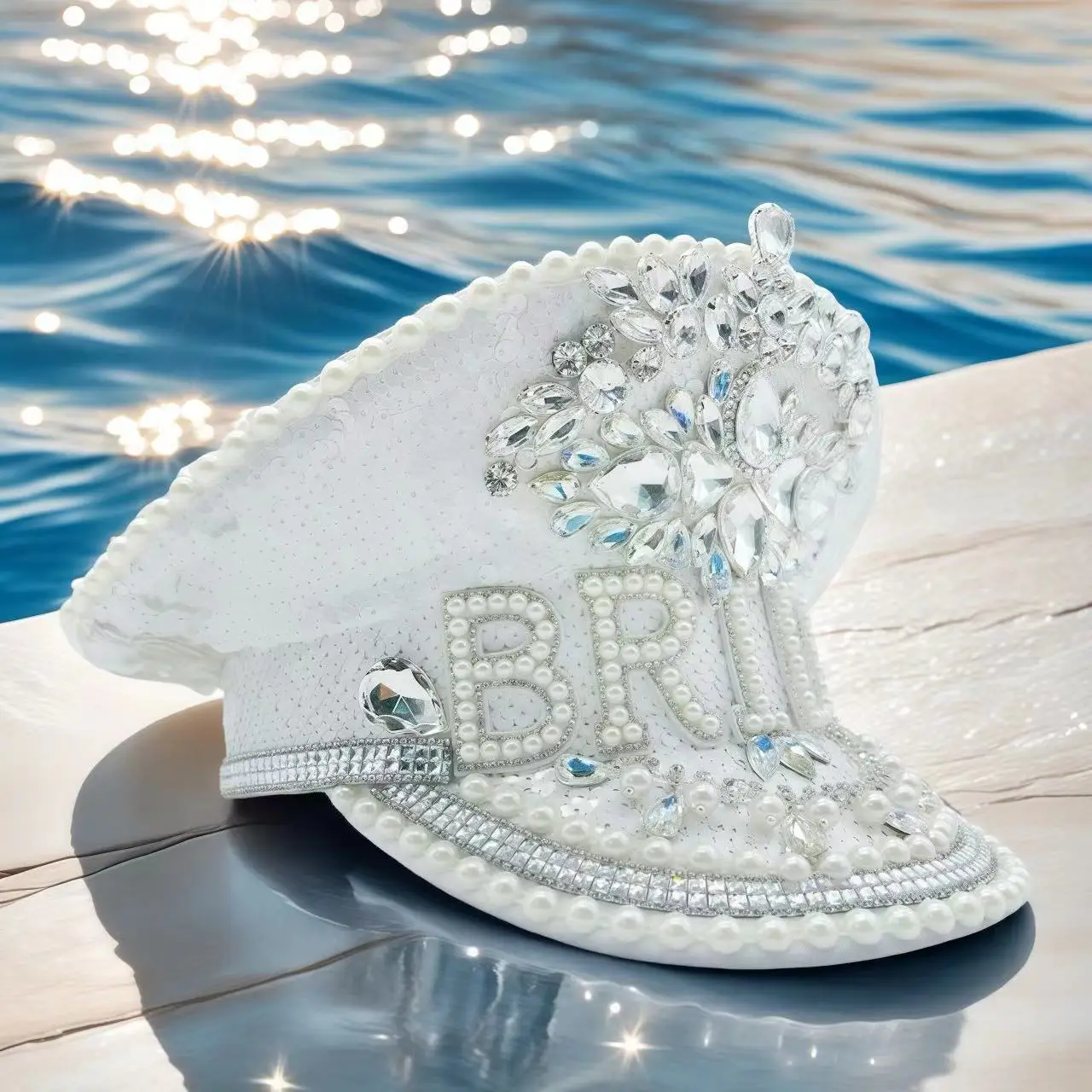 

Bride Captain Hat with Rhinestone | Sparkling Glitter Cosplay Bachelorette Party Accessories & Party Hats for Woman