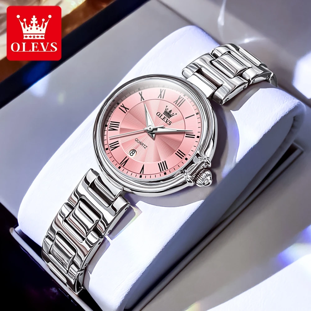 OLEVS 5608 Luxury Brand Women\'s Watch Classic Fashion Waterproof Luminous Calendar Watch Elegant Quartz Women Watch Reloj Hombre