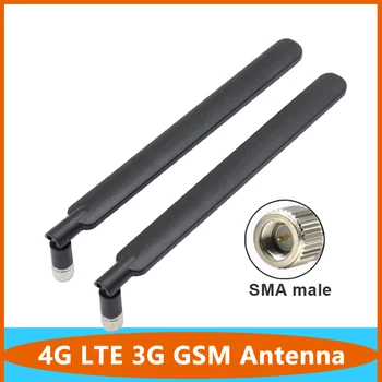 נתב 4G LTE 3G GSM Omni WiFi Aerial 698~2700Mhz עם רווח גבוה 12dbi אנטנת אומנידירקציה מתקפלת לפנים עם מחבר SMA זכר