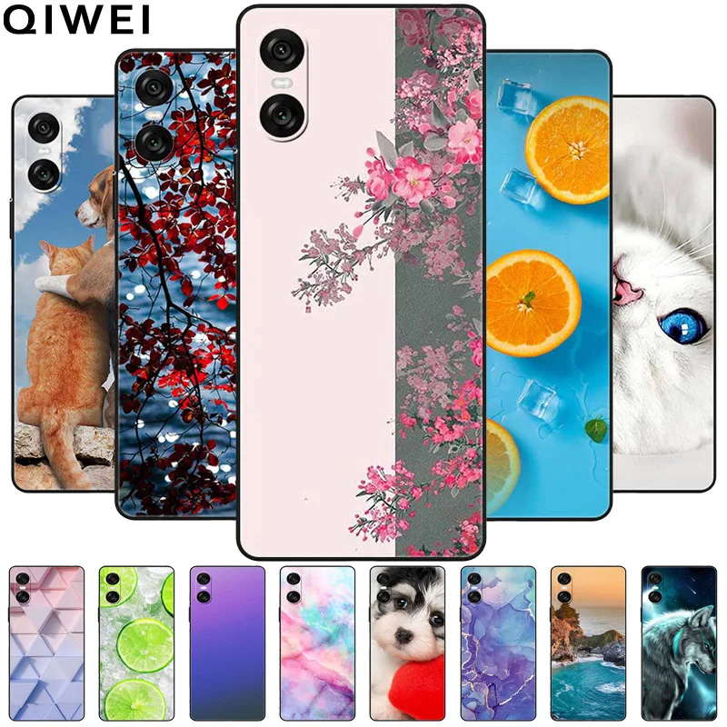 For Sony Xperia 10 VI 2024 Case Soft TPU Beautiful Phone Cases for Sony Xperia10 VI 5G 10VI Shockproof Bumper Silicon Back Cover