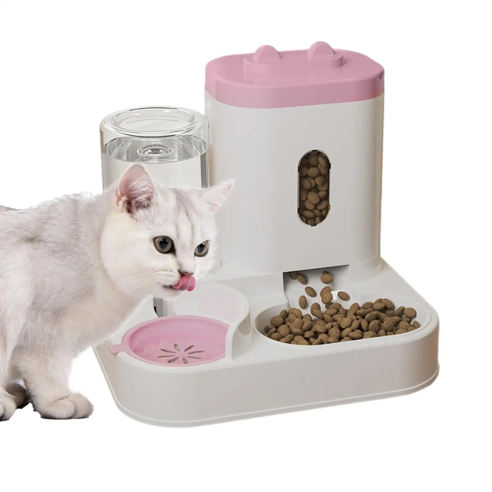 

Автоматическая кормушка для животных 2-в-1: умный дозатор воды и корма для кошек, автоматическая кормушка для домашних животных, для котят и щенков, для использования на улице и в помещении.