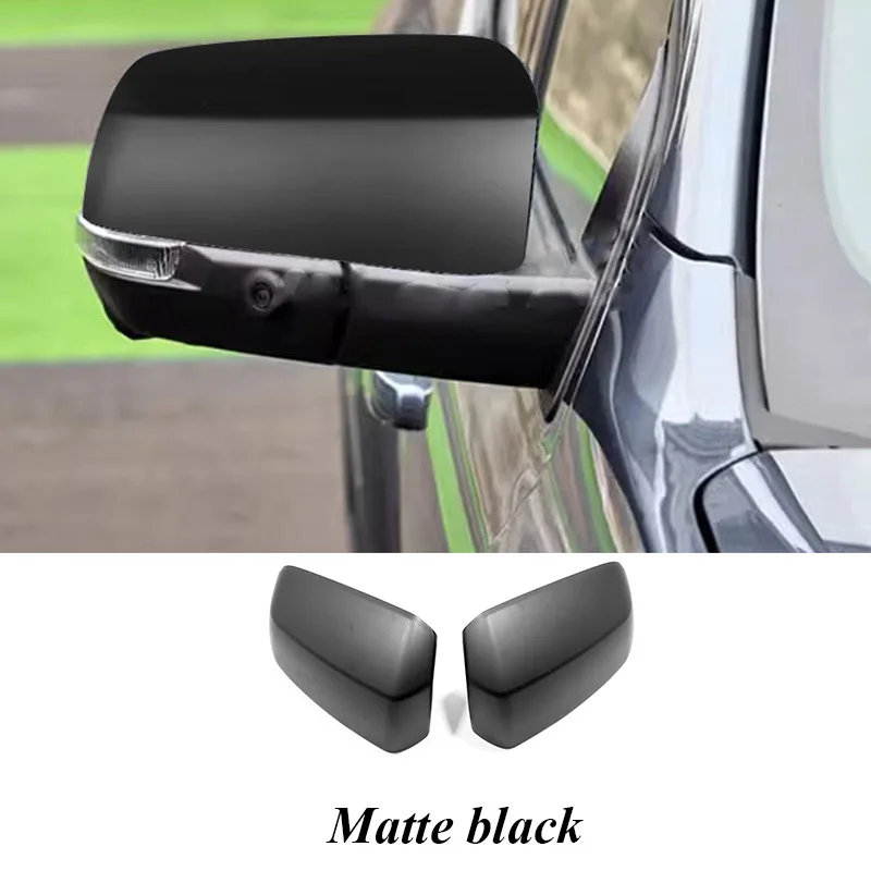 For Ford Everest/Ranger 2023 2024 ABS carbon fiber chrome door side Rear View Cover Rearview Mirror Case Cap Overlay Accessories