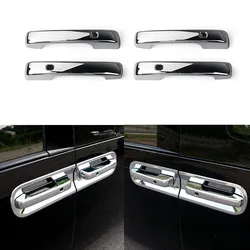 Sliver ABS Plating Door Handle Cover Trim For Hyundai Staria 2021 2022 2023 Decoration Accessories Without Door Bowl