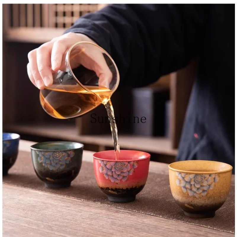 Ruilian kiln change tea cup gift box tea cup