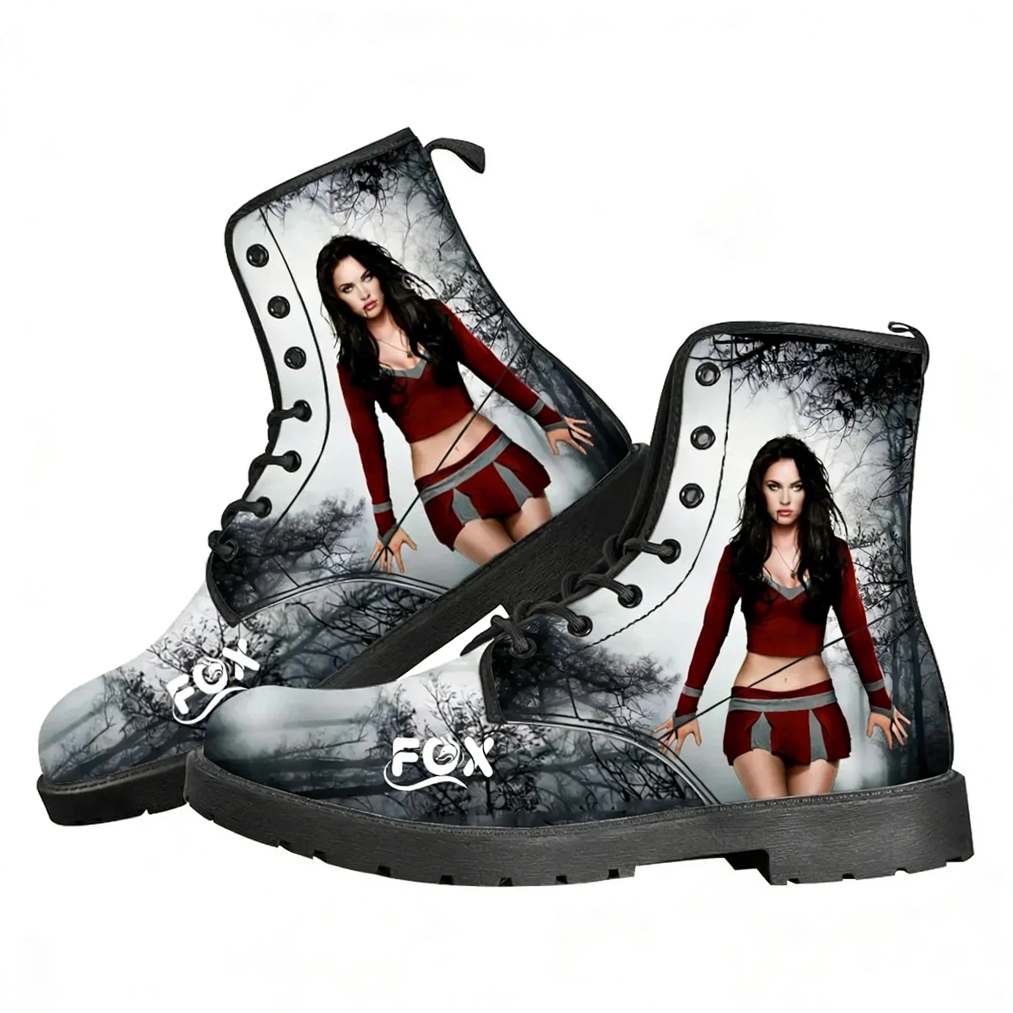 

Megan Fox Actor Singer Casual Boots Mens Womens Teenager Shoes Retro Street 3D Water proof Boot Outdoor Customize Made Boots