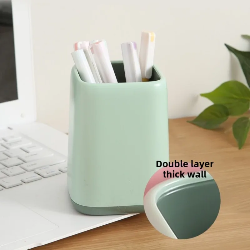 Crayon Shin-chan Pen Holders Student Desktop Pen Storage Box Cartoon Makeup Brush Stationery Pencil Container Cute Plastic Case