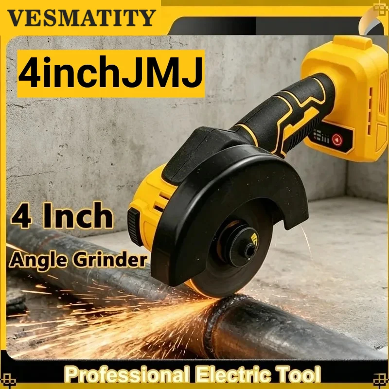 4 Inch Cordless Cutting Saw 4inchJMJ CUT OFF Tool Grinding Machine Grinder Angle Grinder Power Tools For 18V Battery