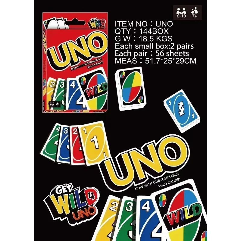 Mattel Games UNO Totoro Card Game for Family Night Featuring Tv Show Themed Graphics and a Special Rule for 2-10 Players