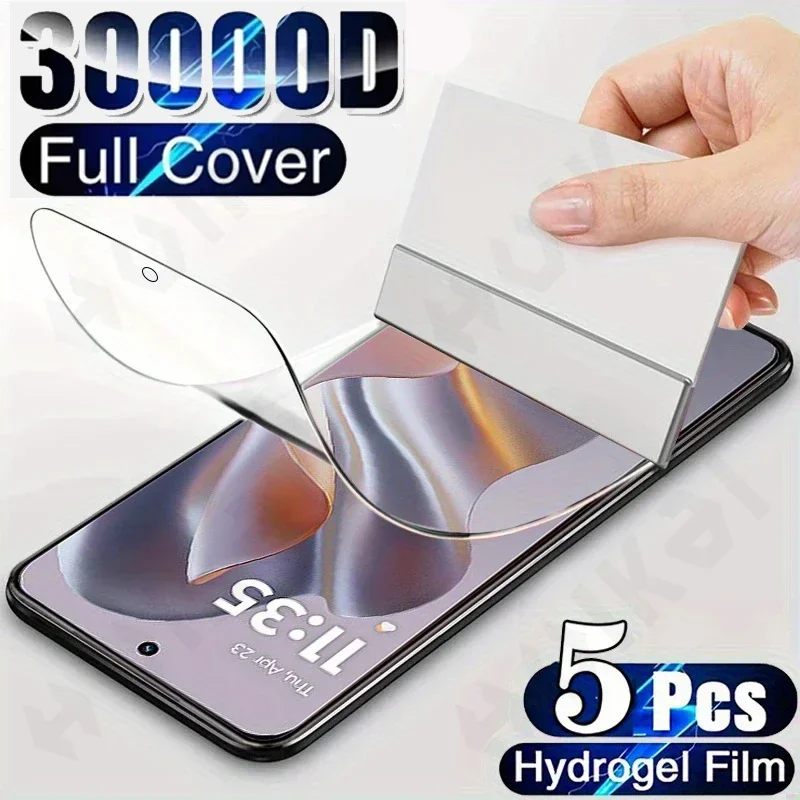 

5 Pcs Hydrogel Film For Moto Motorola Edge 50 40 Pro Neo G34 G14 G54 4G 5G Anti-Spy Curved Screen Protector Full Protection