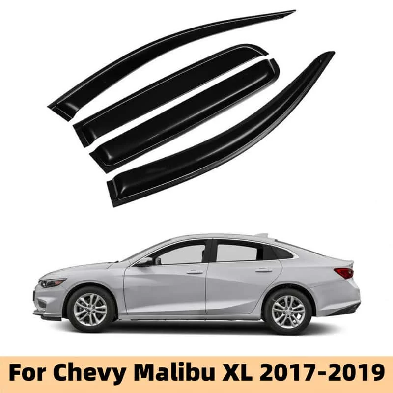 For CHEVROLET Malibu XL 2017 2018 2019 Car Side Window Visor Deflector Vent Awnings Shelters Rain Guard Cover Cars Accessories