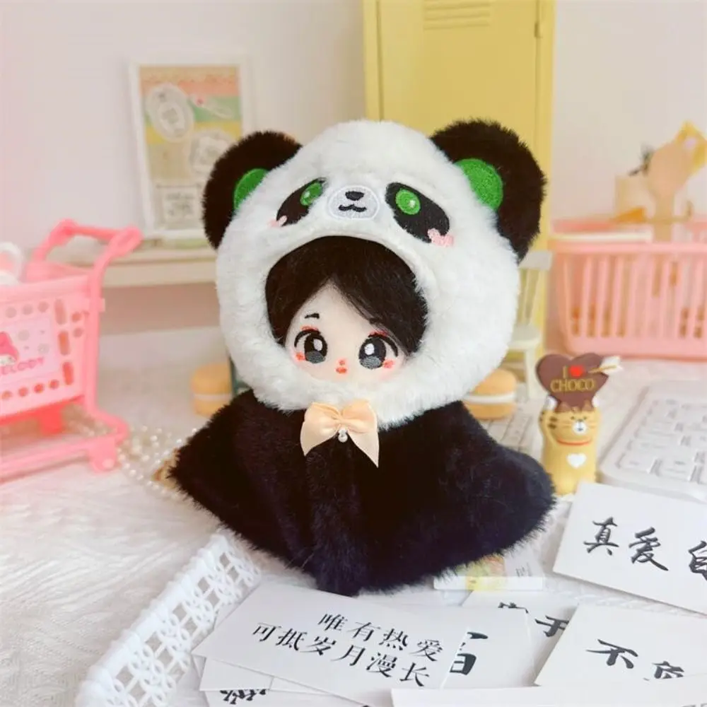 Tenue en peluche de 10CM, vêtements de poupée doux et joli Cape Kawaii 10CM/sans attributs, vêtements de poupée, cadeau d'anniversaire