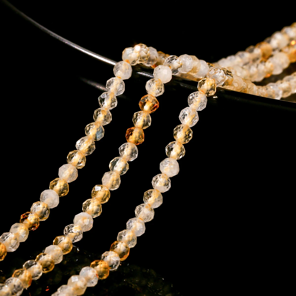 Jewelry Making Gemstones - 2 3 4mm Faceted Natural Citrine
