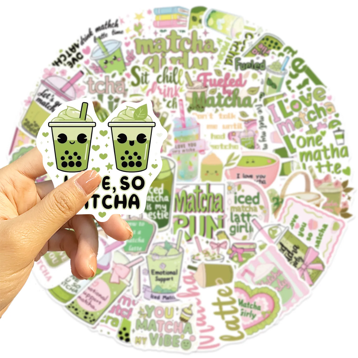 

10/50PCS Cartoon Cute Matcha Girl Graffiti Stickers Creative Decoration Desk Scooter Mobile Phone Case Waterproof Decal Gift