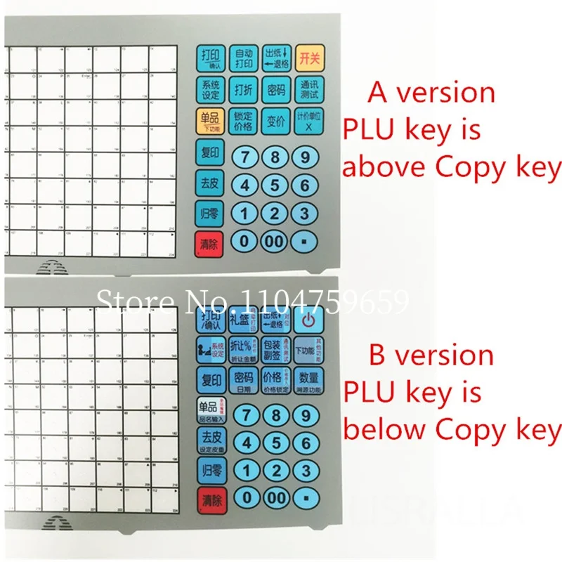 Brand New LS2 Keyboard Internal Circuitry and Film in Chinese Language for Aclas LS2 LS3 LS4 Scale Parts Keyboard