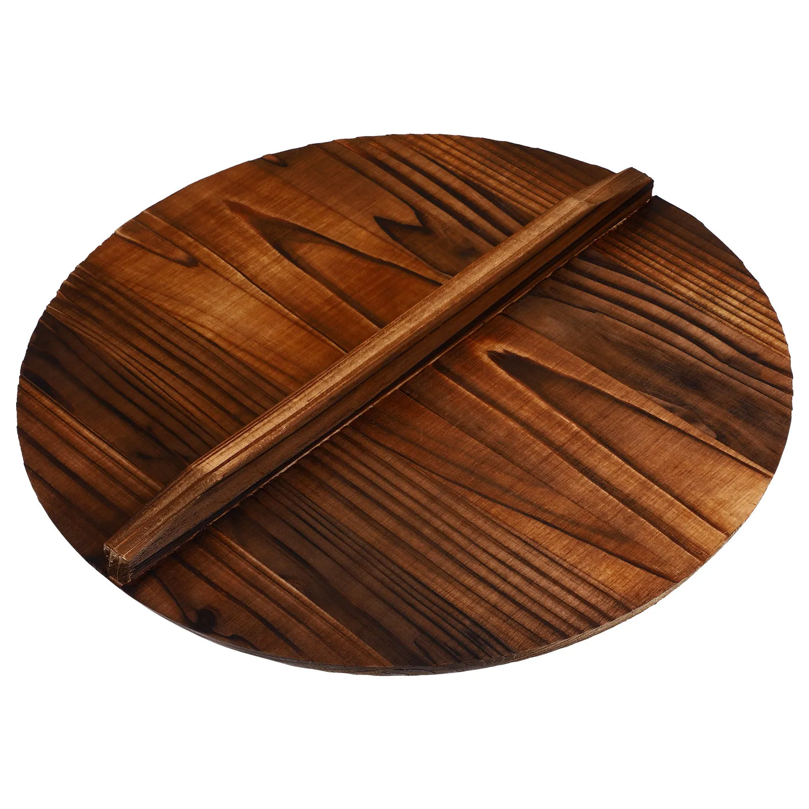 

Pot Cover 32X32X1.6Cm Natural Wooden Protector Cooking Lid Oil Splatter Guard Kitchen Pot Cover Gadget Tool