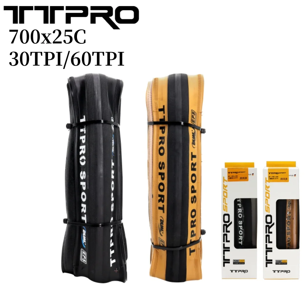 TTPRO 700x25C Road Tire 30TPI 60TPI Road Bicycle Clincher Foldable Gravel Tire Bicycle Parts