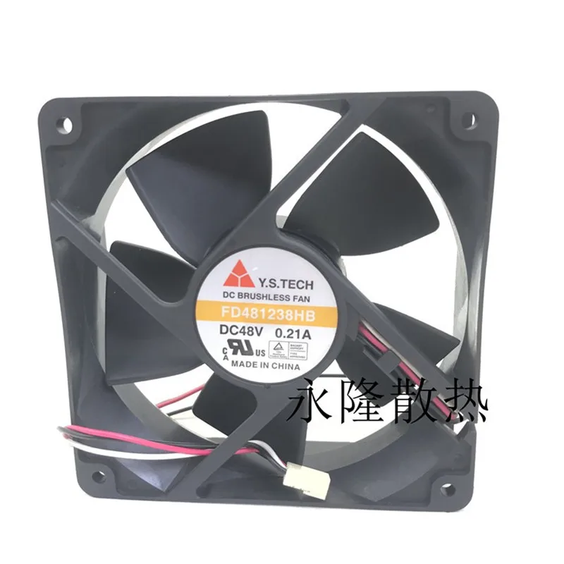 

Original Y.S. FD481238HB 48V 0.21A 12CM 120 * 120 * 38MM 3-wire cabinet server cooling fan