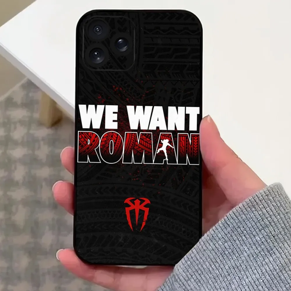 R-Roman R-Reigns Phone Case For iPhone 8 11 12 13 14 15 Mini X XR XS PRO MAX Plus Shell