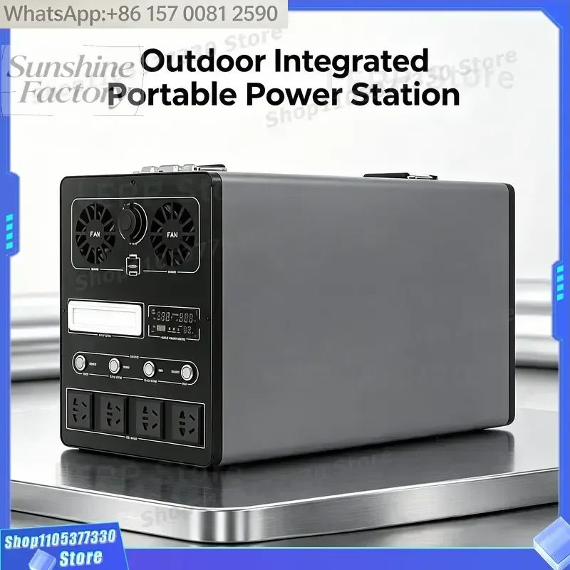 high quality Portable 800WH 800W Solar Generator with LiFePO4 Battery MPPT Controller Pure Sine Wave Inverter for Home