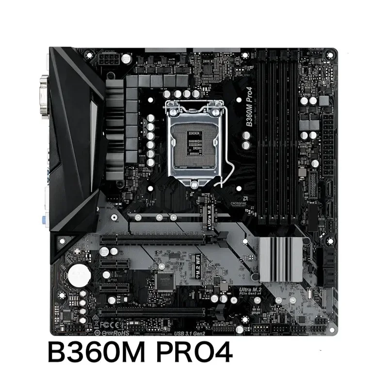 For Asrock B360M PRO4 Motherboard Support 8th Generation CPU LGA 1151 DDR4 Mainboard 100%Tested OK Fully Work Free Shipping