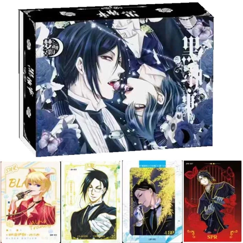 Mengying Anime Original Black Butler Card Collection Serie Sebastian·Michaelis BGX KMR Seltene Karten Kinder Weihnachten Spielzeug Geschenke