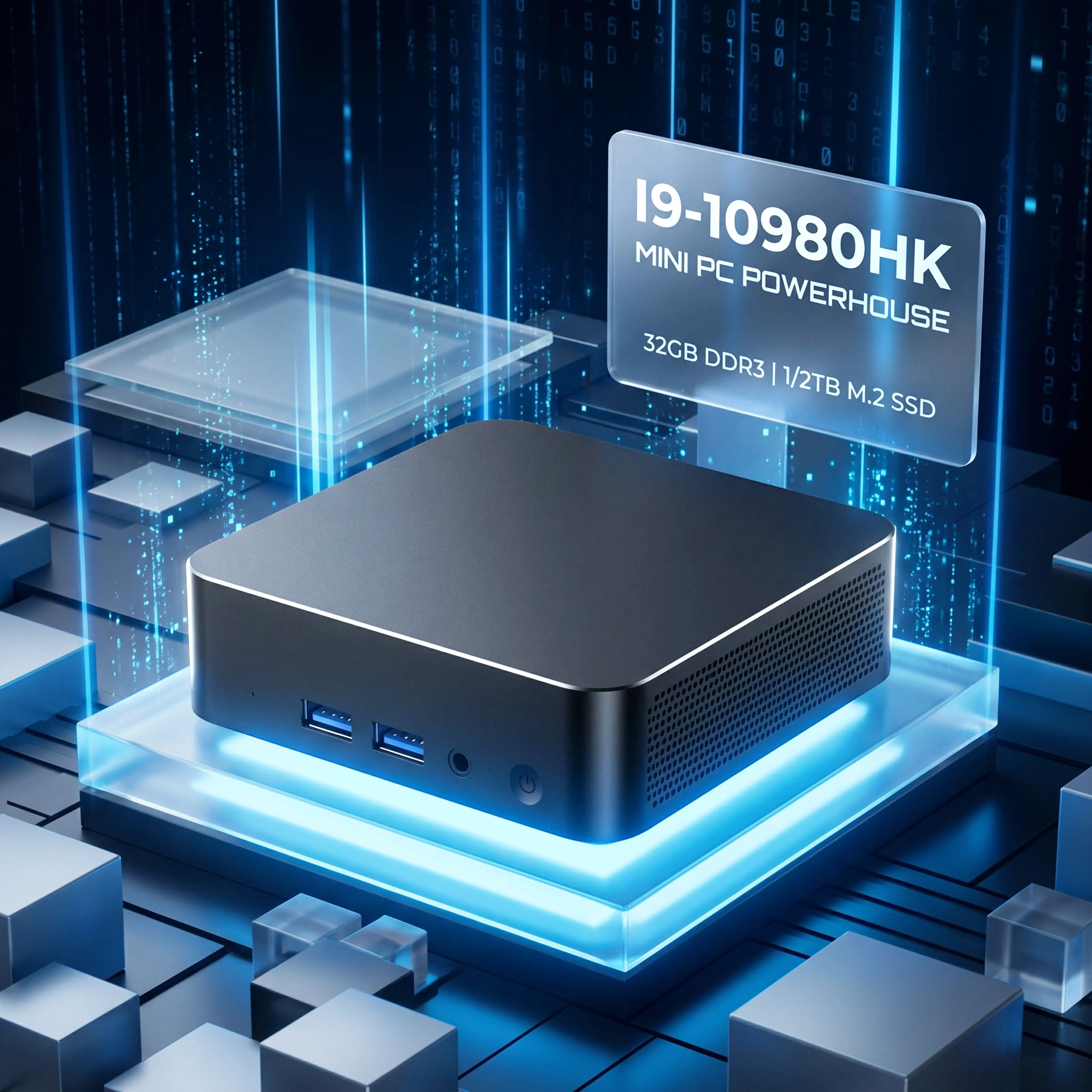 인텔 I9-10980HK 미니 PC 윈도우 11 초소형 포켓 컴퓨터 32GB DDR3 2TB SSD 휴대용 PC 게이머 UHD 그래픽 1000Mbps 미니 PC