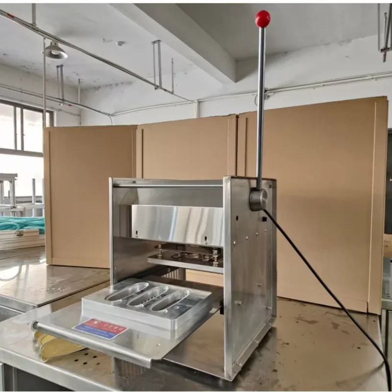 New Style Semi Automatic Food Tray Sealing Machine Hot Selling Map Tray Sealer for Restaurant