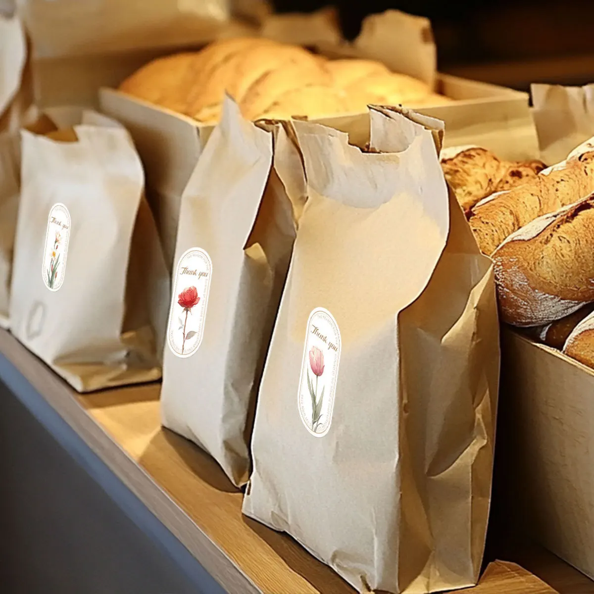 50pcs This Package Is Happy To See You Too Stickers Small Business Gift box packaging decor Thank You Sticker Seal Labels