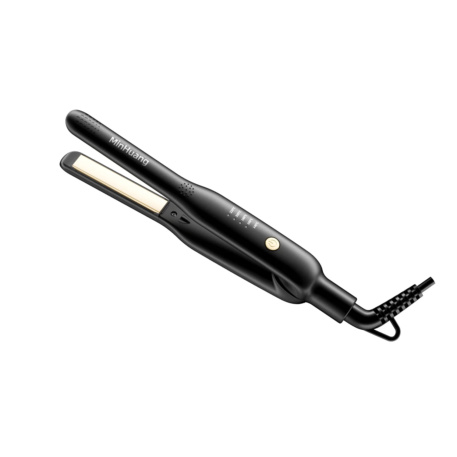 

Professional Men's Hair Straightener 2 in 1 Straighten and Curl 13mm Narrow Panel Fast Heating Negative Ions 72H Hold Portable